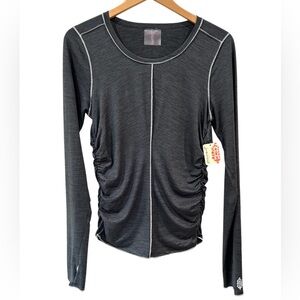 FP movement X Hatch Right On Run Long Sleeve Layer top M black space dye NEW NWT